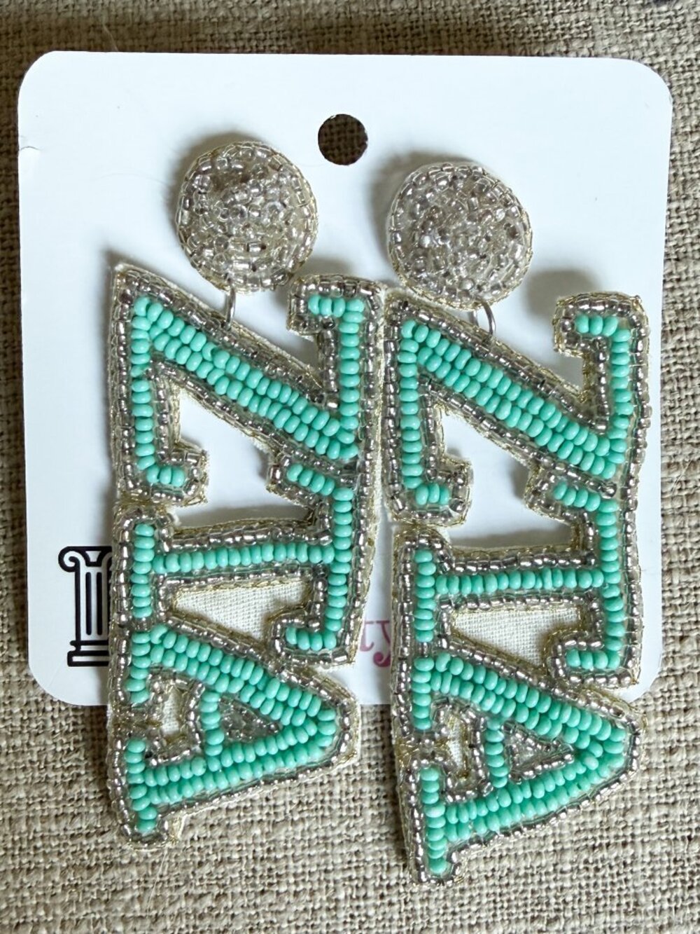 Zeta Tau Alpha Beaded Earrings